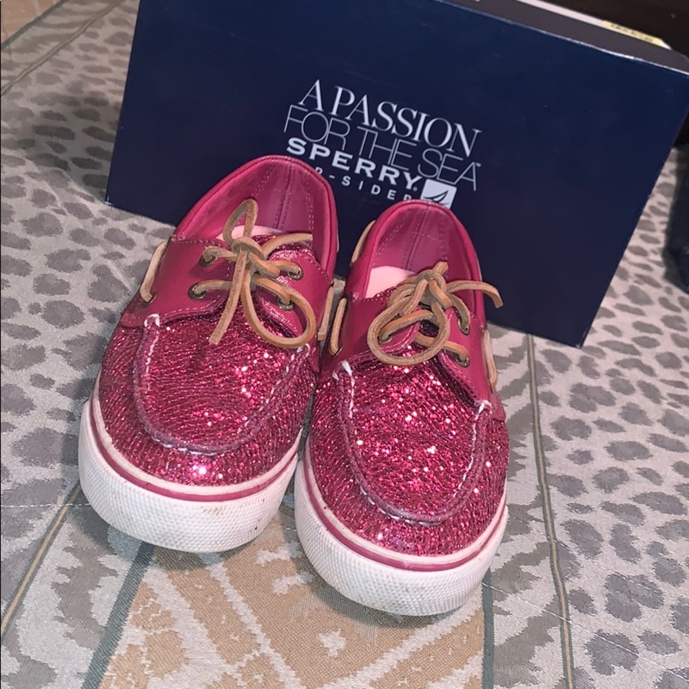 Bahama raspberry glitter Sperry’s